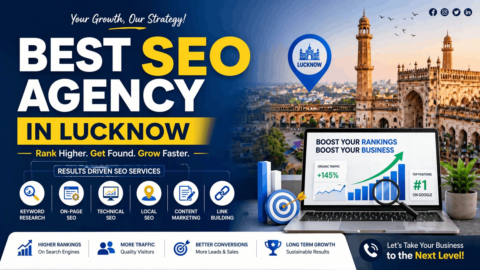 best seo agency in lucknow helping businesses improve google rankings and grow online