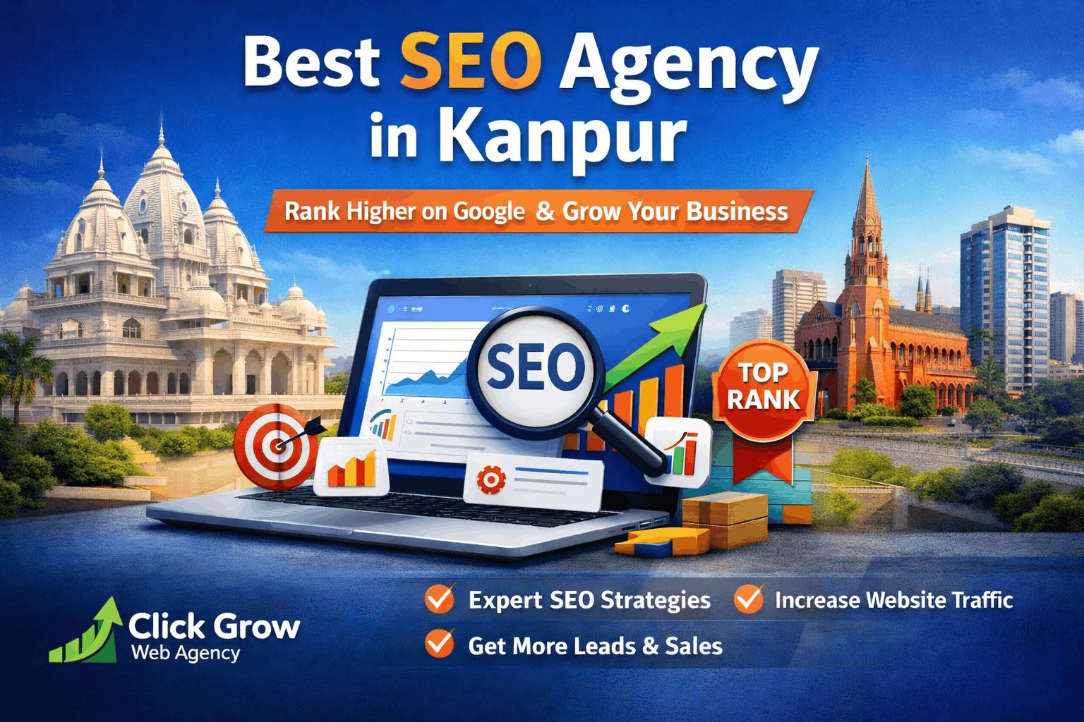 best SEO agency in Kanpur helping businesses rank higher on Google and grow online